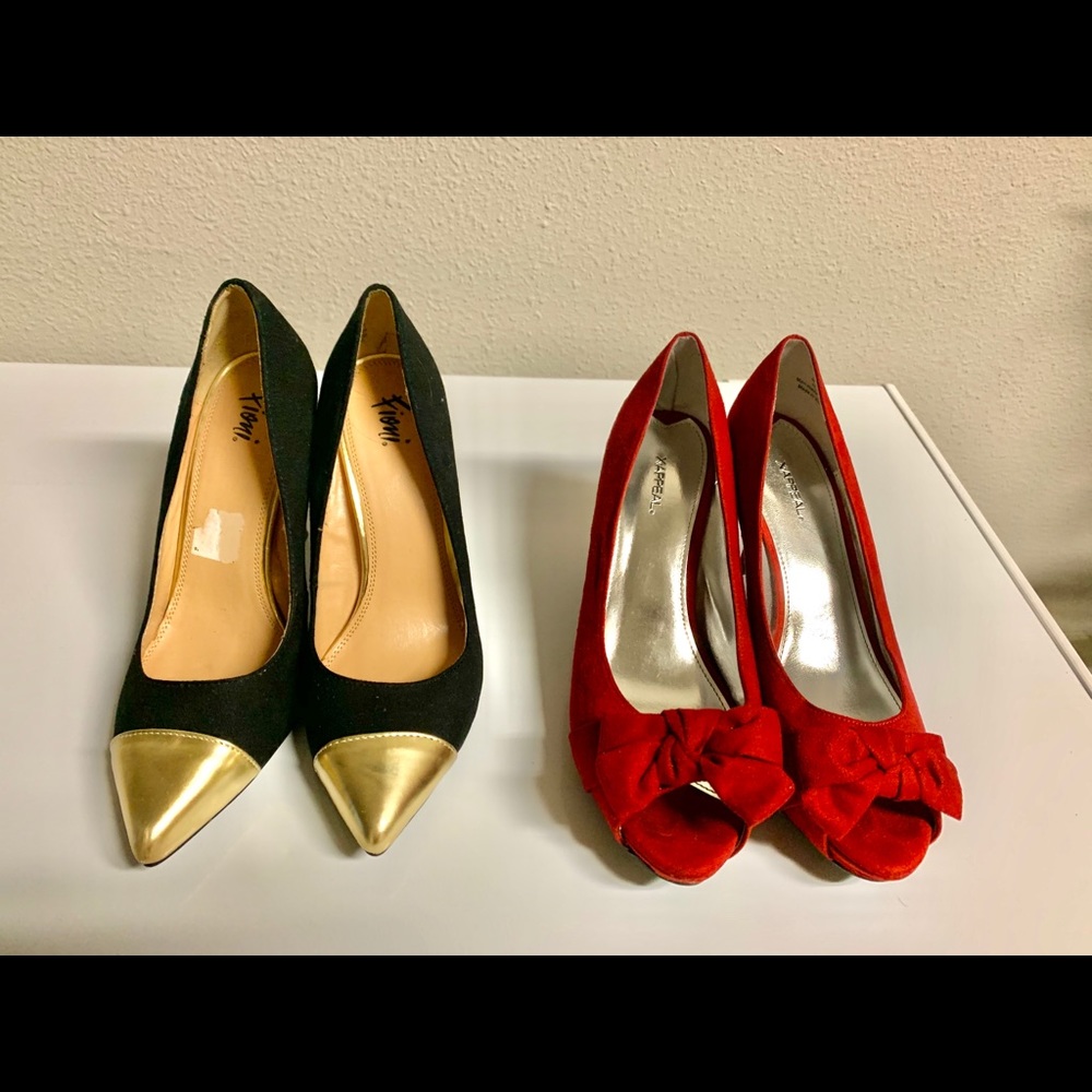 2 pairs of heels